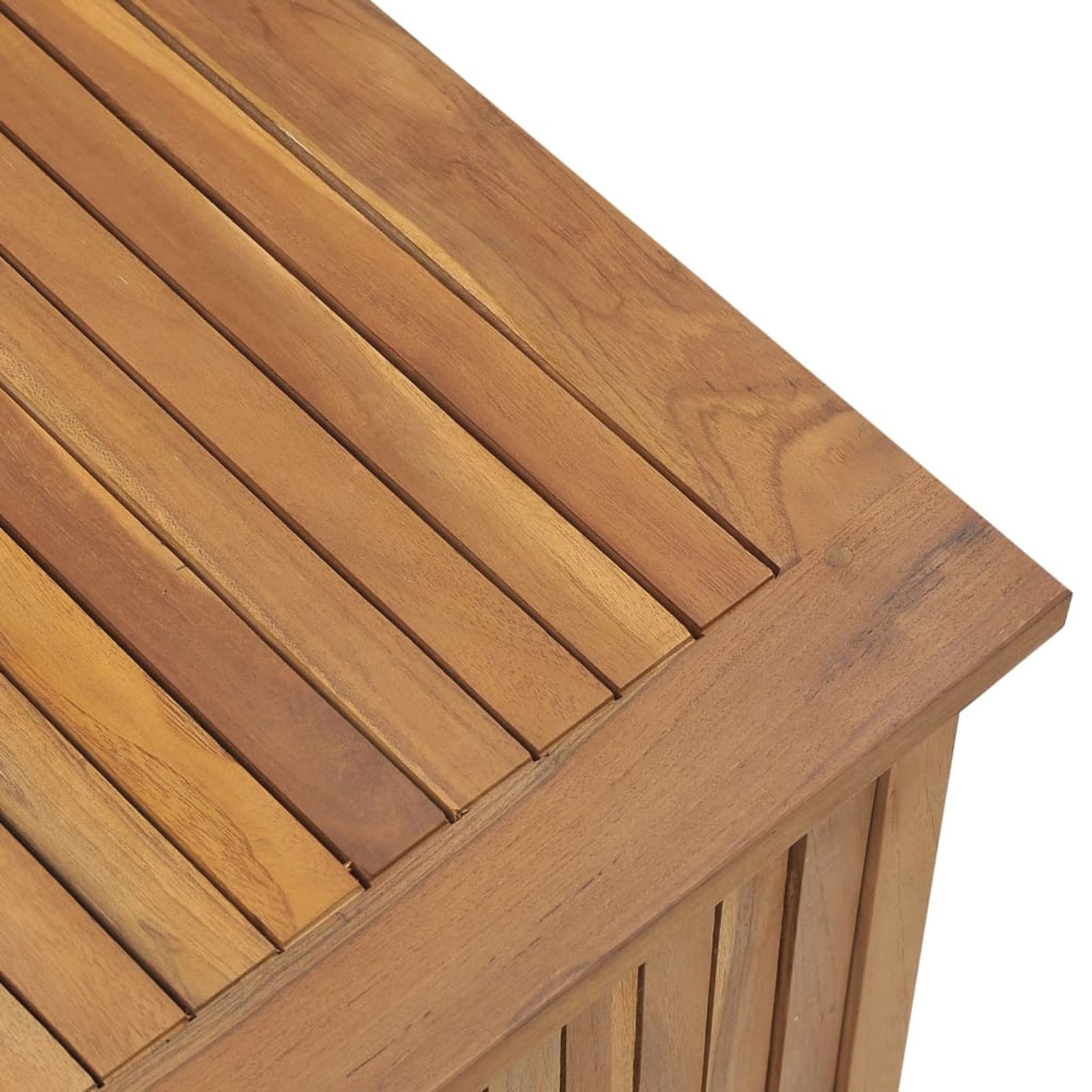 Baúl de jardín Madera Maciza de Teca 114x50x58 cm, Arcon Exterior, Arcones para Patio, Baul Almacenamiento Exterior, Baúl para Terraza