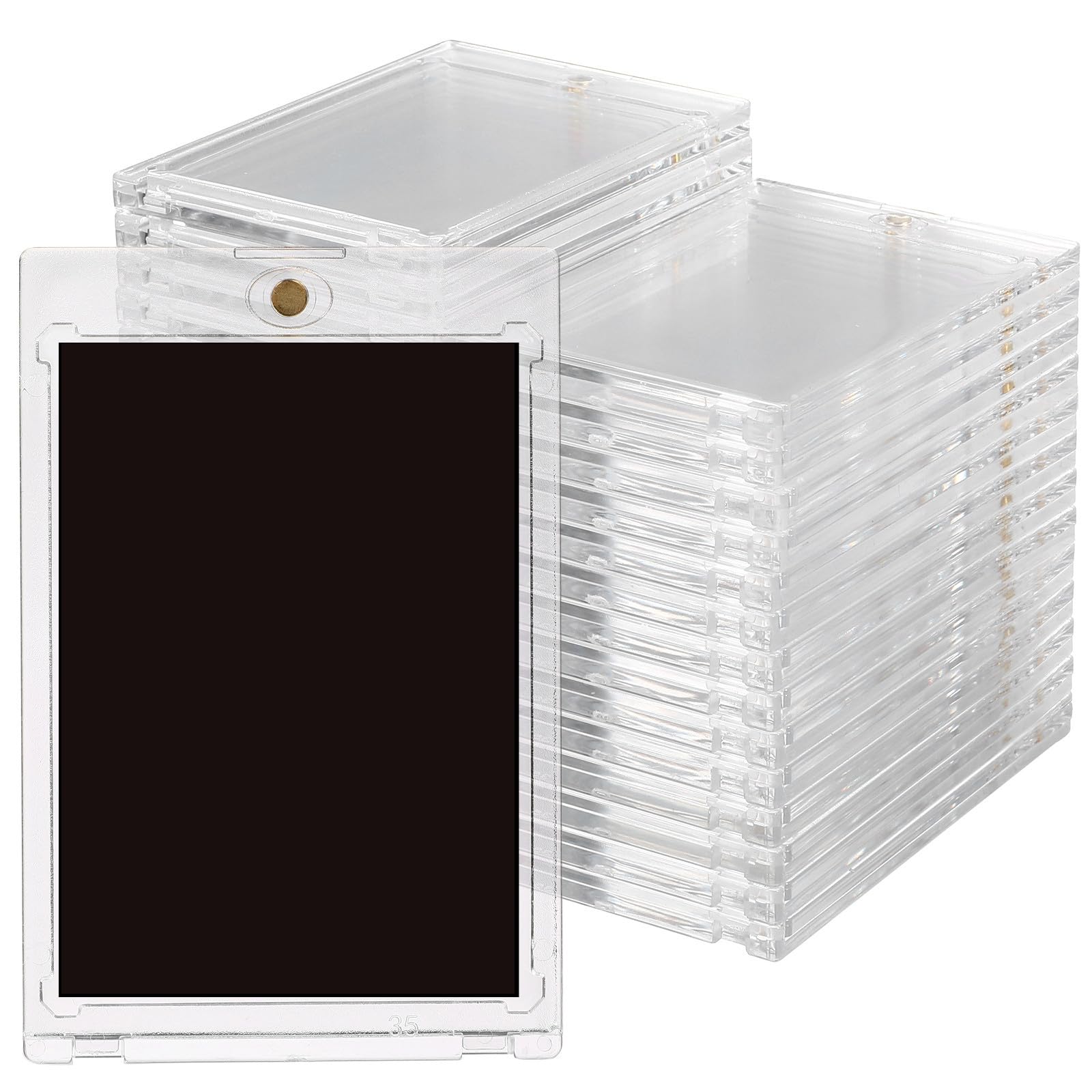 DOITOOL 30 Pièces Porte-cartes Magnétique Transparent en Plastique