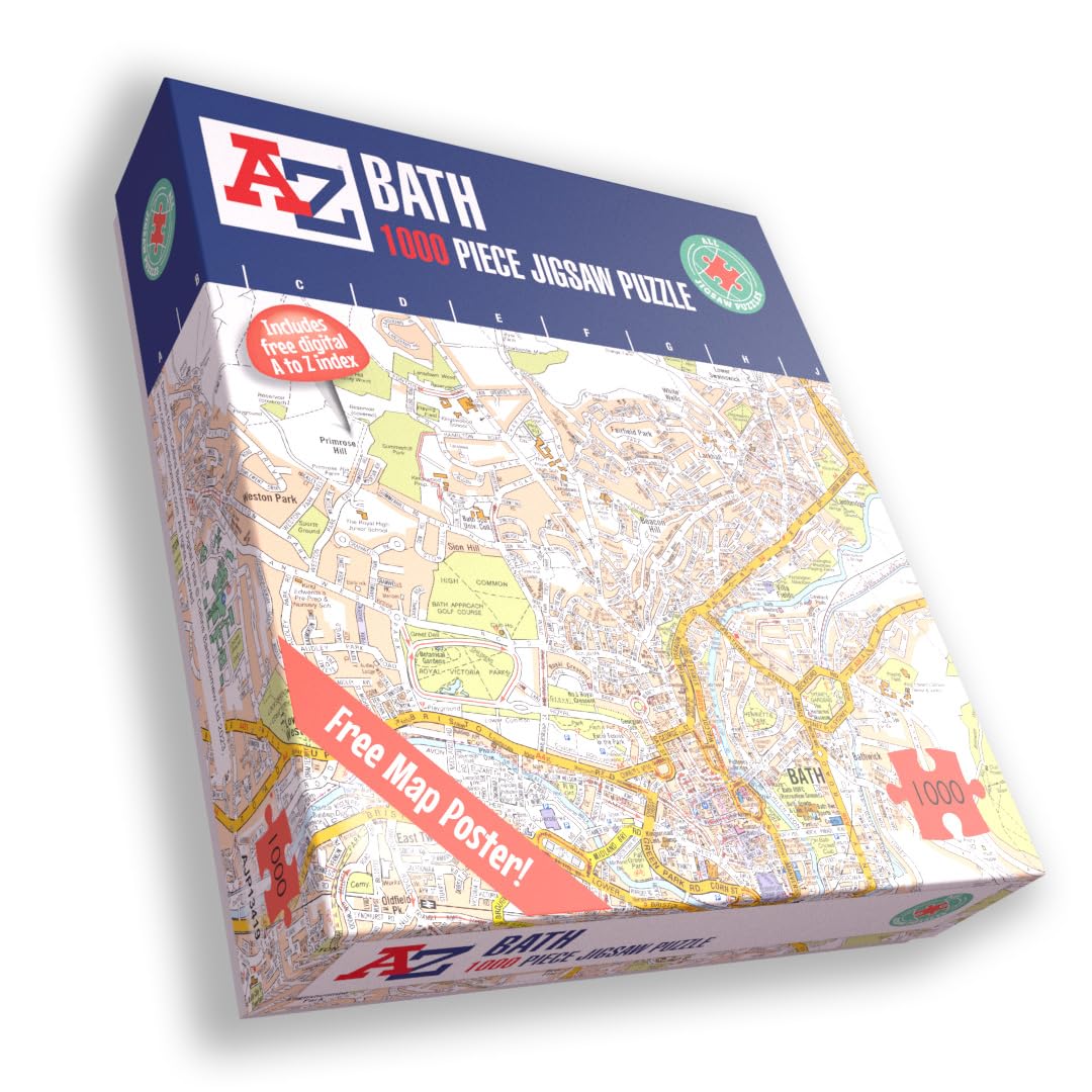 Amazon | イギリス A-Z お風呂の地図 1000ピース ジグソーパズル