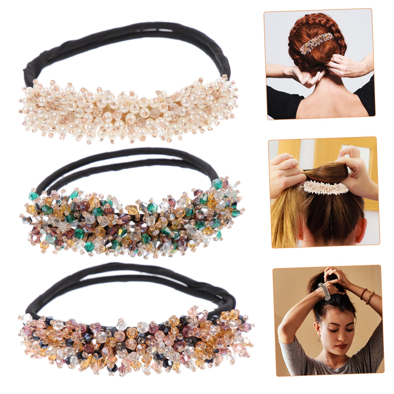 minkissy 12piezas Herramientas Para Peinados De Moño Fabricante De Moños Para Mujeres y Niñas Diseño Práctico y Color Aleatorio Para Cabello y Estilos Rápidos