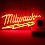 Milwaukee Parts Shop and Repair Service station Neon Sign For Store Garage Party Man Cave Wall Decor Best Gift