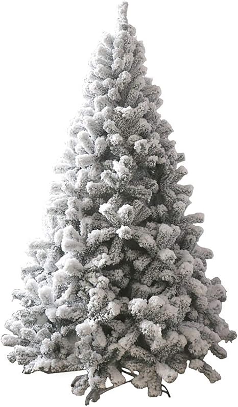 Amazon Co Jp 群れた松のクリスマスツリー 人工 雪の霜 スプルース ヌード タイプ ベース 屋外用 Pvc パインコーンと ホーム キッチン