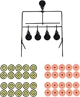 Vista 4 de KNINE OUTDOORS Blanco de tiro reactivo para airsoft, pistola de perdigones, pistola de BB, calibre .22 .177