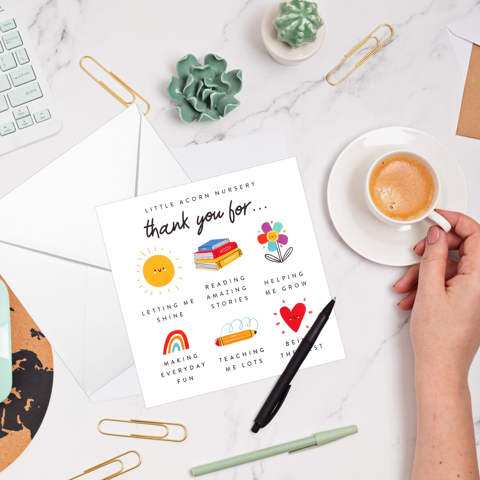 Biturat Lot De 48 Cartes De Remerciement Avec Enveloppes, Cartes De Vœux Amusantes En Vrac, Assortiment De Cartes De Remerciement Pour Gratitude, Reconnaissance, Appréciation, 10,2 X 15,2 Cm