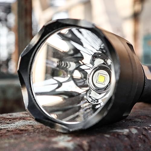 Miniatura 8 de ULTRAFIRE Linterna LED C8 de 1000 lúmenes altos, mini linterna de mano de 5 modos, impermeable IPX6, con cargador y UFB18, para emergencias,