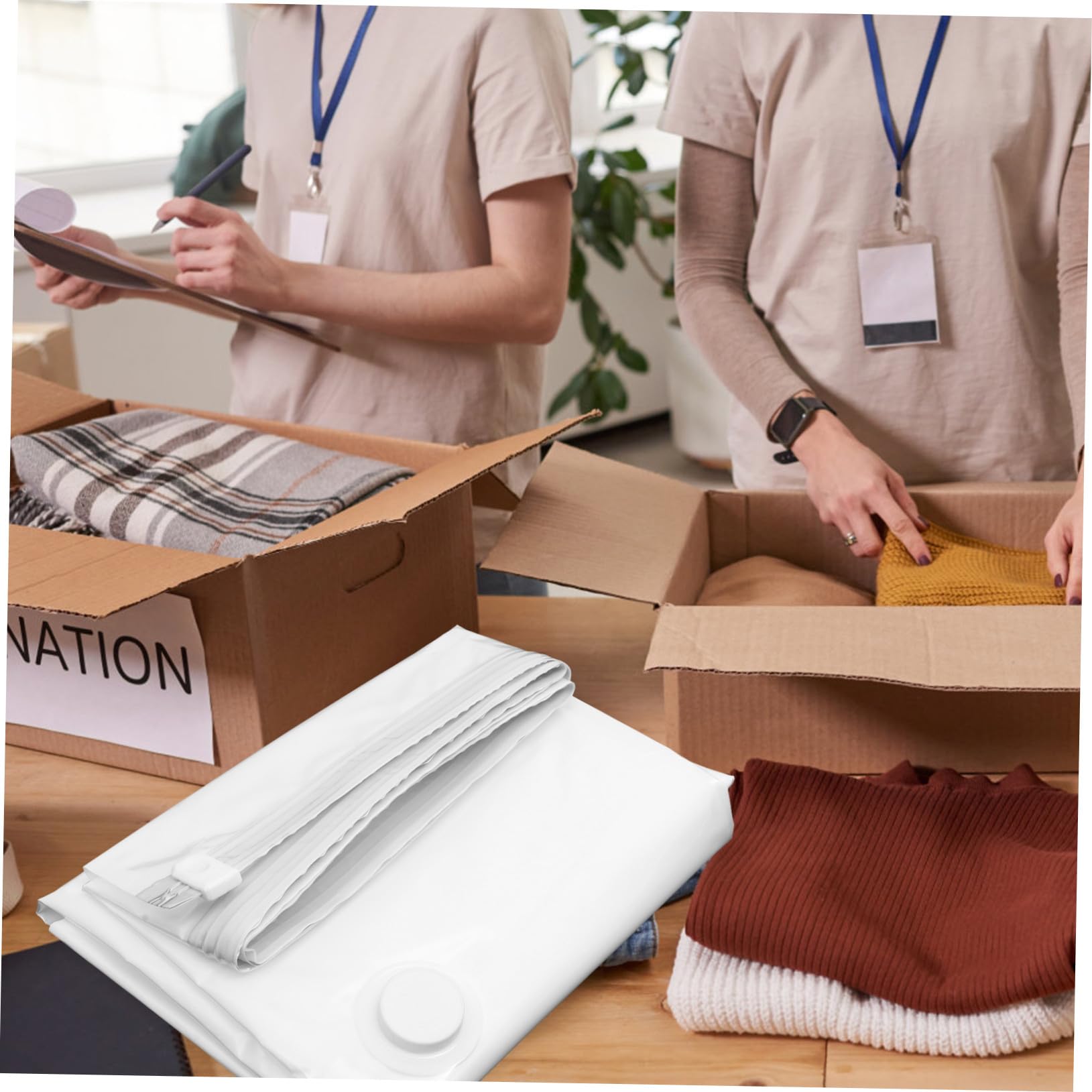 Bolsa de Vacío para Colchón Grande y Gruesa Bolsa Sellado Hermético para Almacenamiento y Compresión que Ahorra Espacio Resistente y Reutilizable para Ropa y Edredones