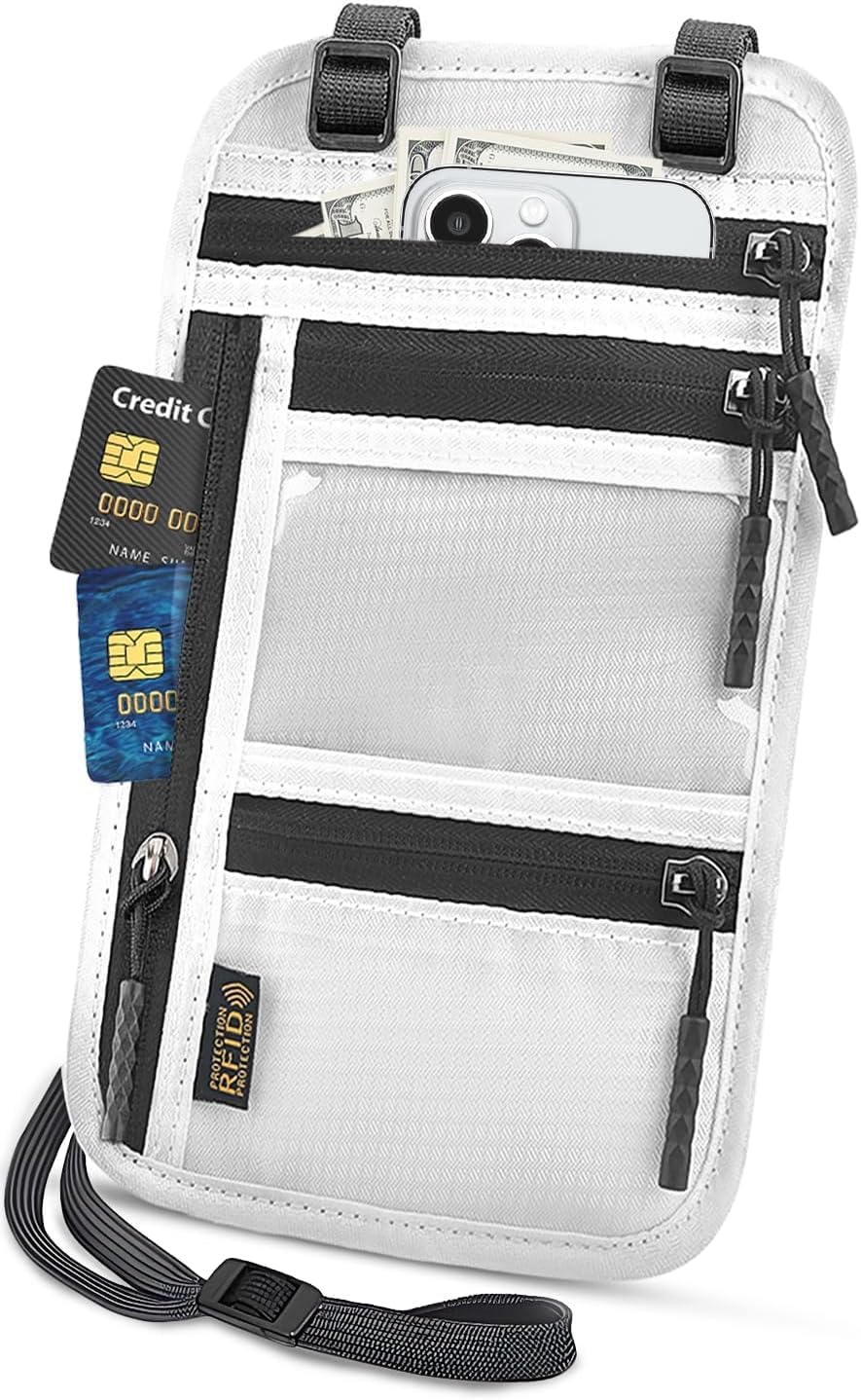 TOPBAG Passport Holder Family, Women RFID Blocking Passport Wallet, Travel Document Organizer for Premium Wallets, Waterproof Passport Holders Bag for Men Traveling, Credit Cards Case