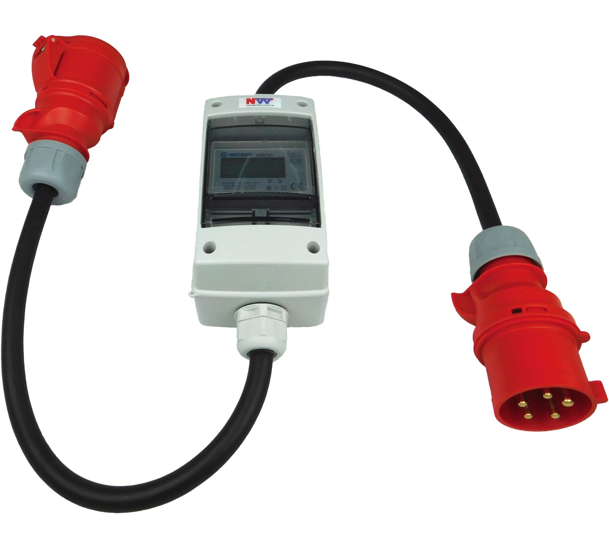 NW Powersolutions NW10106 Adaptador, Gris, Rojo, Negro