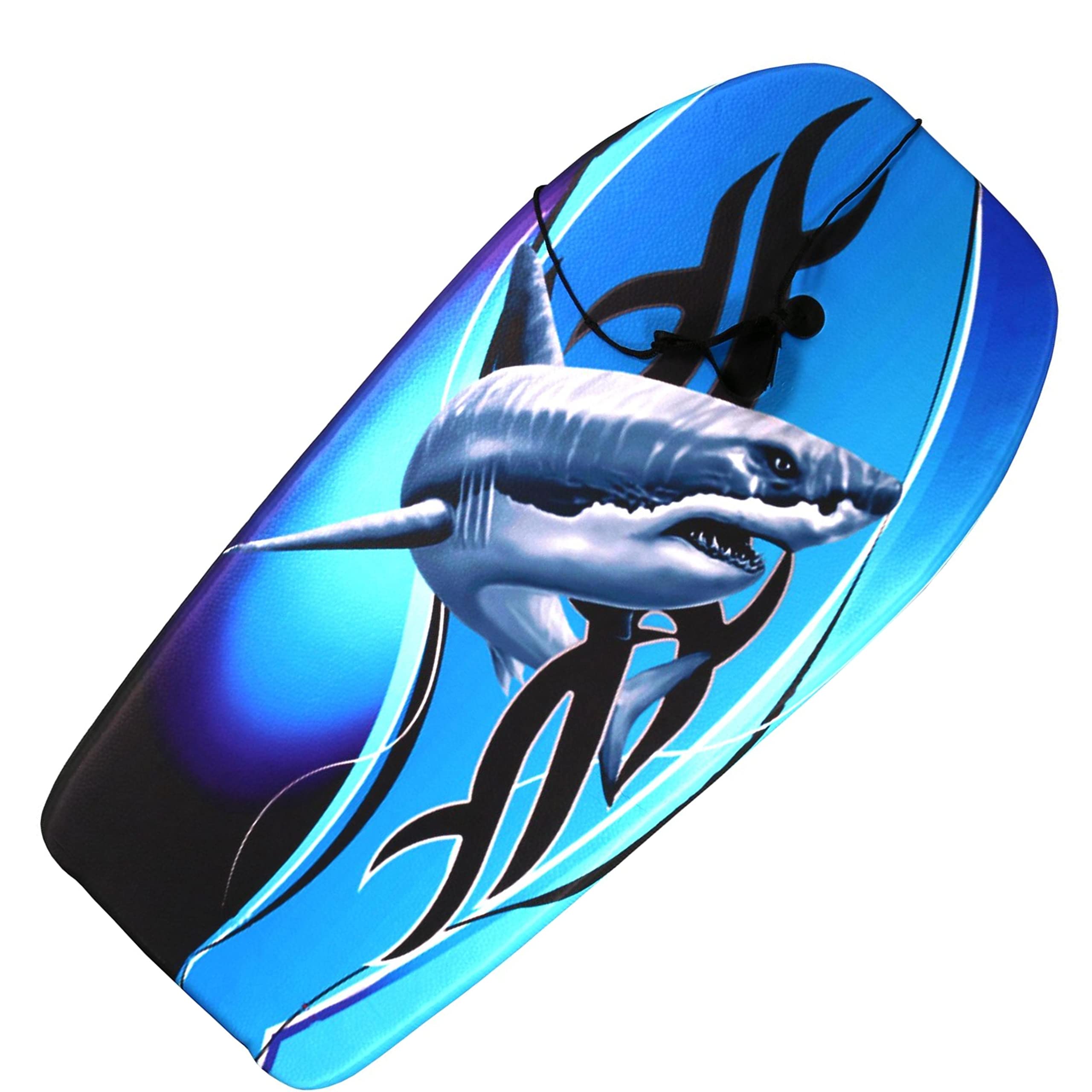 Best Sporting Bodyboard pour Enfants en Forme de Requin ou de Tortue - Planche de Surf pour Enfants - 92 x 46 x 5 cm à 75 kg - Planche de Surf pour Enfants - Planche de Surf