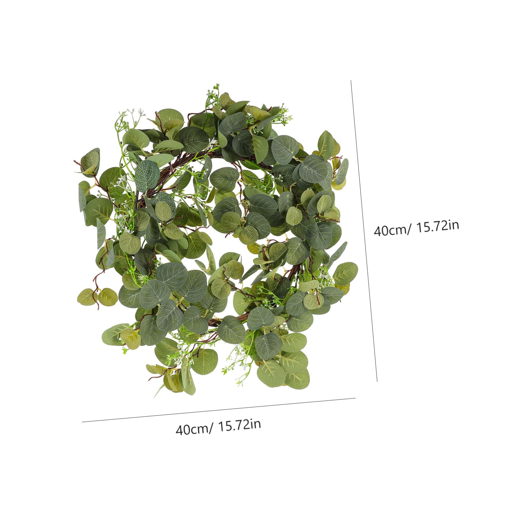 Eucalipto Adorno para Puerta Guirnalda Decorativa para Boda Decoración para Ventana De Sala De Estar Guirnalda De Plantas Artificiales para Primavera