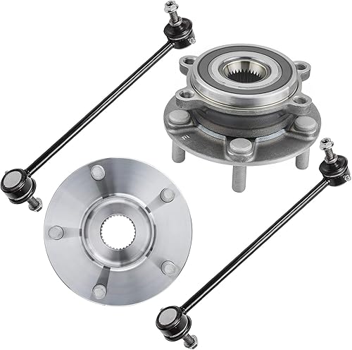 Miniatura 464 de Detroit Axle - Kit de cubos de rodamiento de rueda delantera de 6 piezas para Dodge Dart 2013-2016, Chrysler 200 2015-2017, 2 cojinetes de rueda