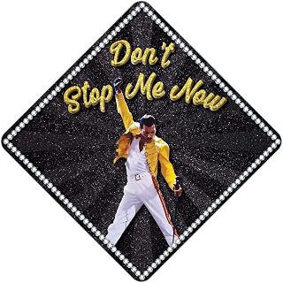 Tassel Toppers Queen - Don't Stop Me Now GRAP Cap Topper, Graduation Cap Decor, Graduation Cap Decorations, Large, Black