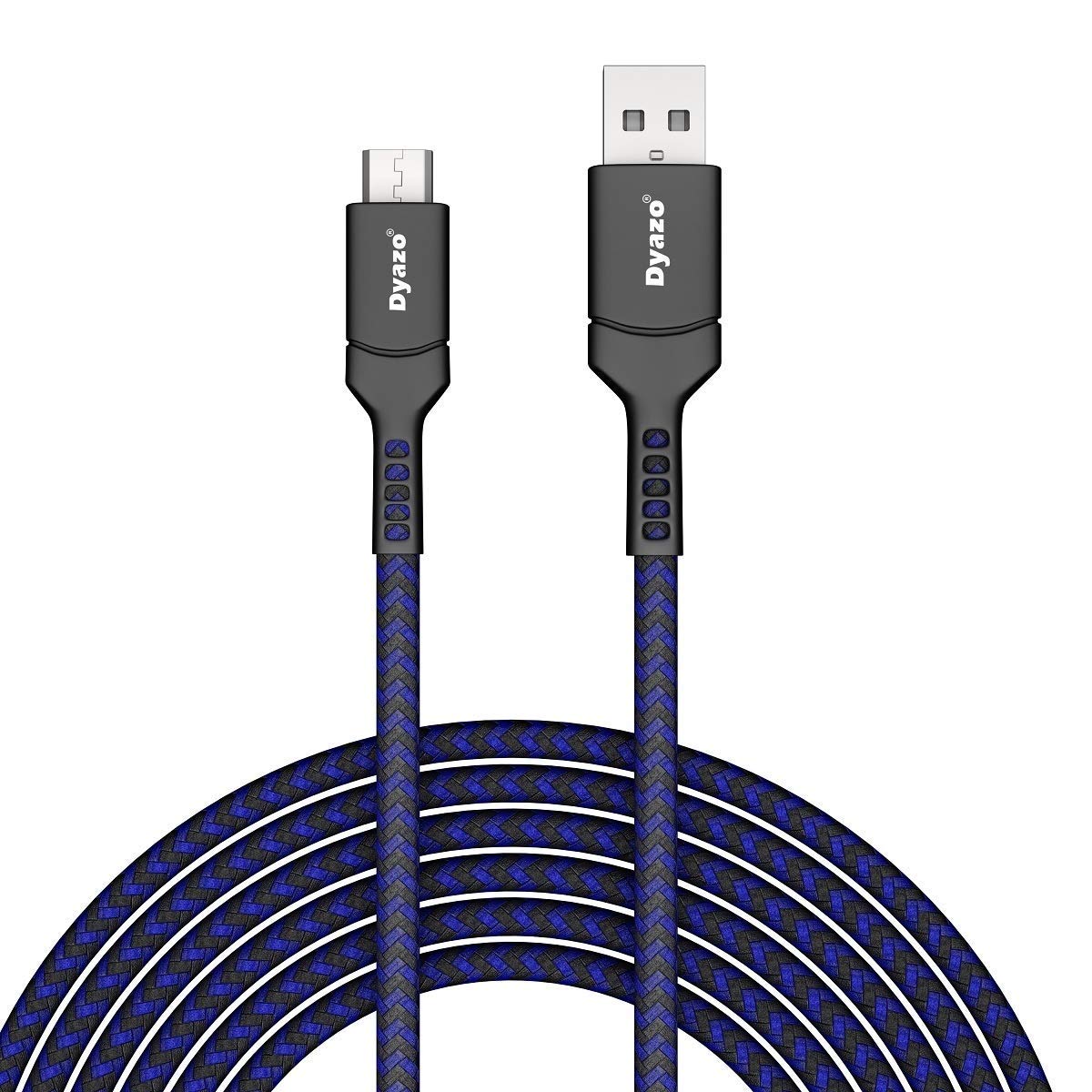 Dyazo 4 ft 2.4 Amp Micro USB Nylon Braided Cable Extra Durable and Unbreakable Charging Wire with Fast Charging Capability Compatible with All Android Devices (Blue) (B0DDQDS4TJ) Amazon Price History, Amazon Price Tracker
