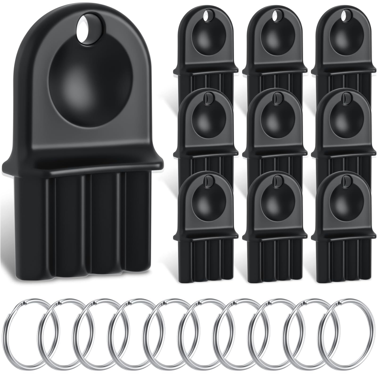 Geelin 10 Pcs Paper Towel Dispenser Key, Universal Replacement, Black