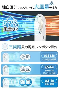 Amazon | 【2024夏新 発売】 ハンディファン 静音 手持ち扇風機