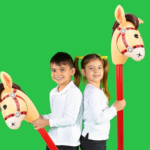 Miniatura 4 de 12 piezas inflables de 40 pulgadas para caballo, caballo, vaquera, caballo, cabeza de caballo, globo para fiestas temáticas de vaquero, Navidad,