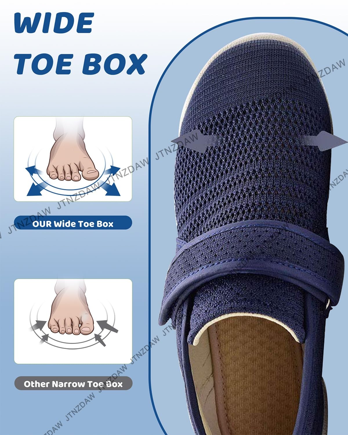 Scarpe Donna Estive. A Strappo da Ginnastica in Rete Traspirante Comode E Casual Sportive Ortopediche Piedi Gonfi