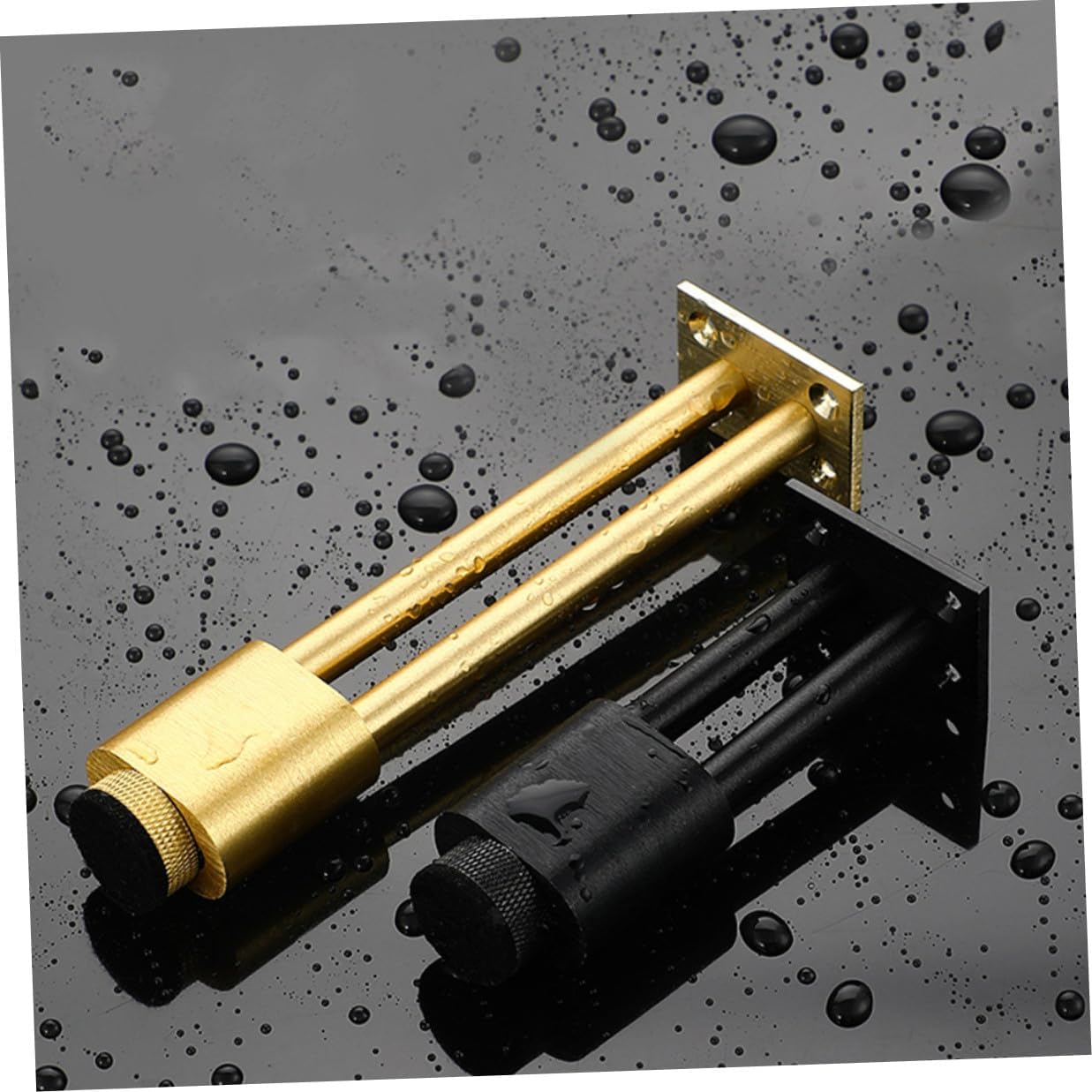 4pcs Adjustable Metal Aluminum Alloy Bathroom Cabinet Legs Furniture Support Feet 15cm Height Dual Pillar Leveling Feet for Cupboards and Tv Stands