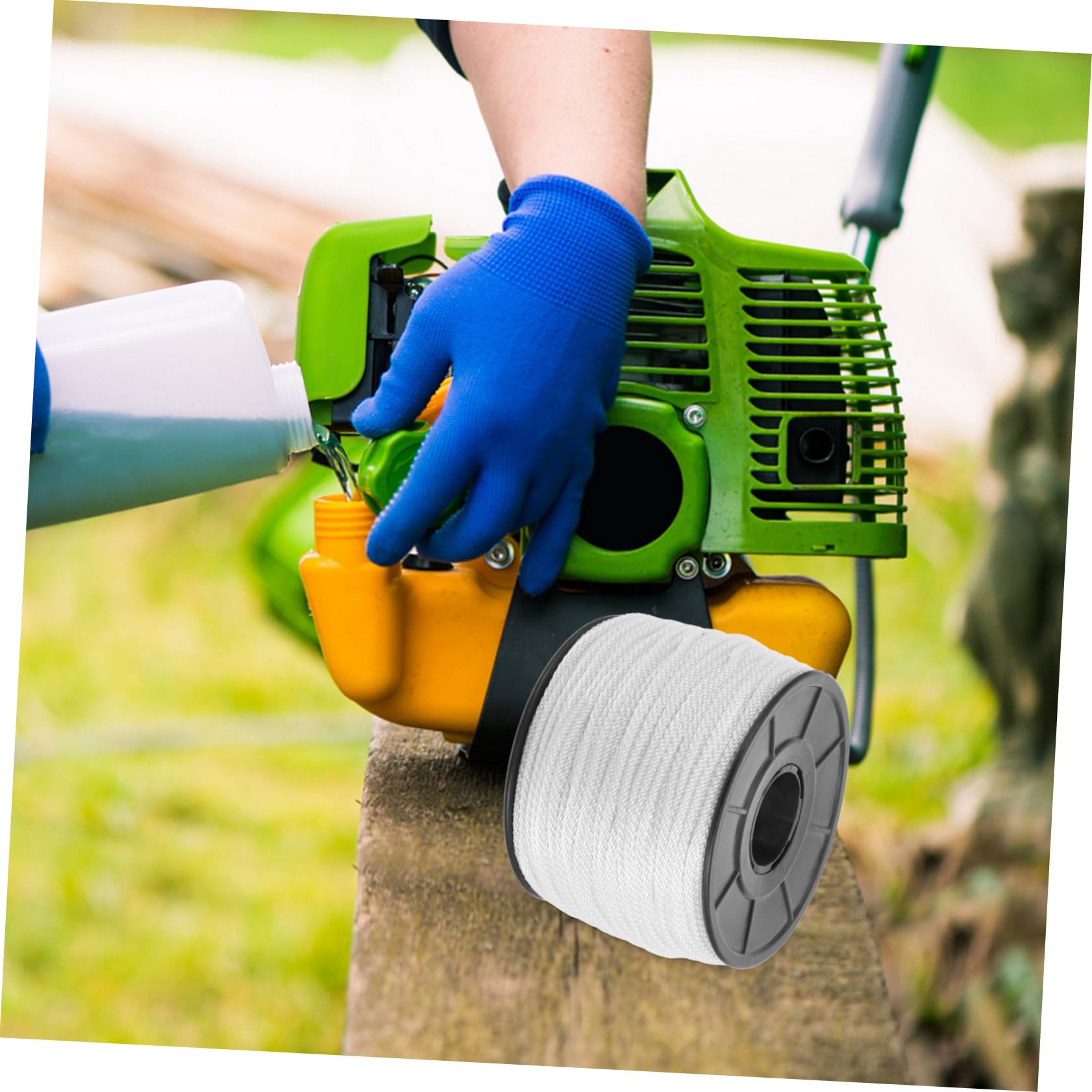 Abaodam Corda di Avviamento per Motore 3mm in Nylon e Pp, da 100m, per Tosaerba e Lavori di Giardinaggio, Resistente e Facile da Usare
