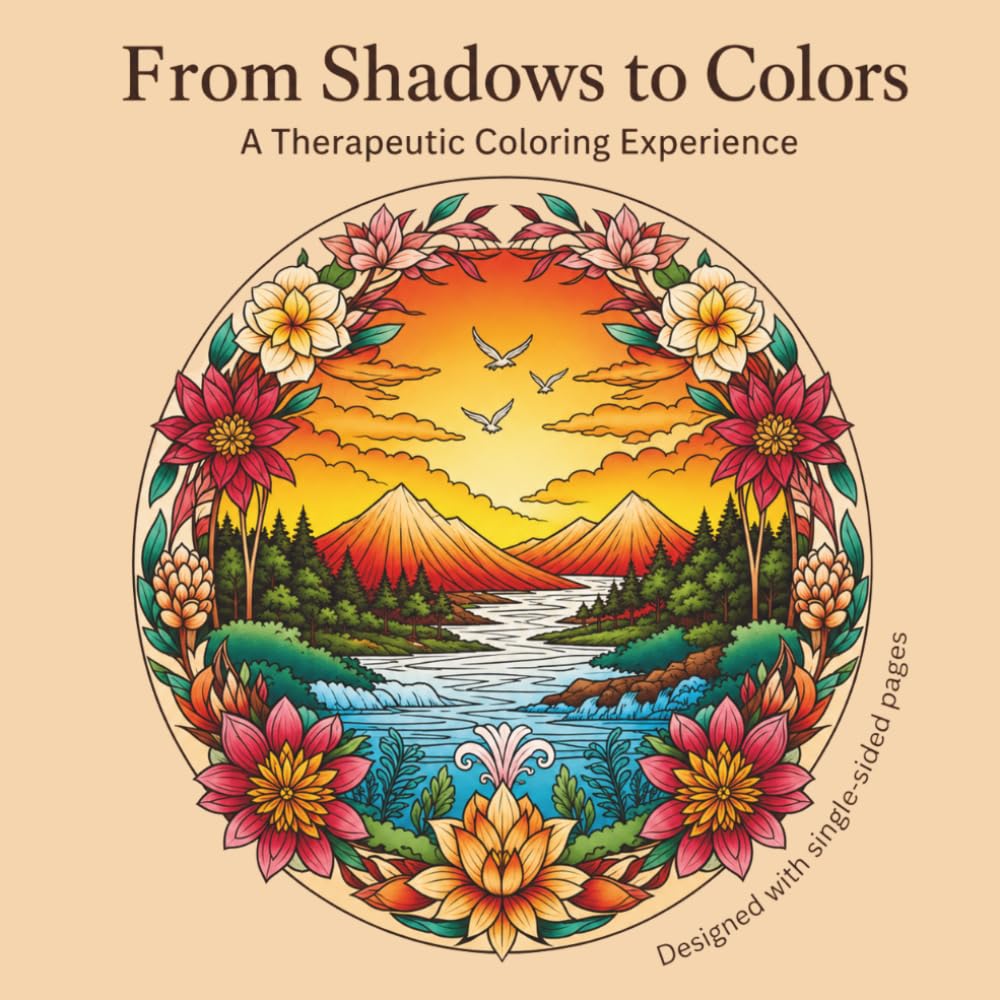 From Shadows to Colors: A Therapeutic Coloring Experience
