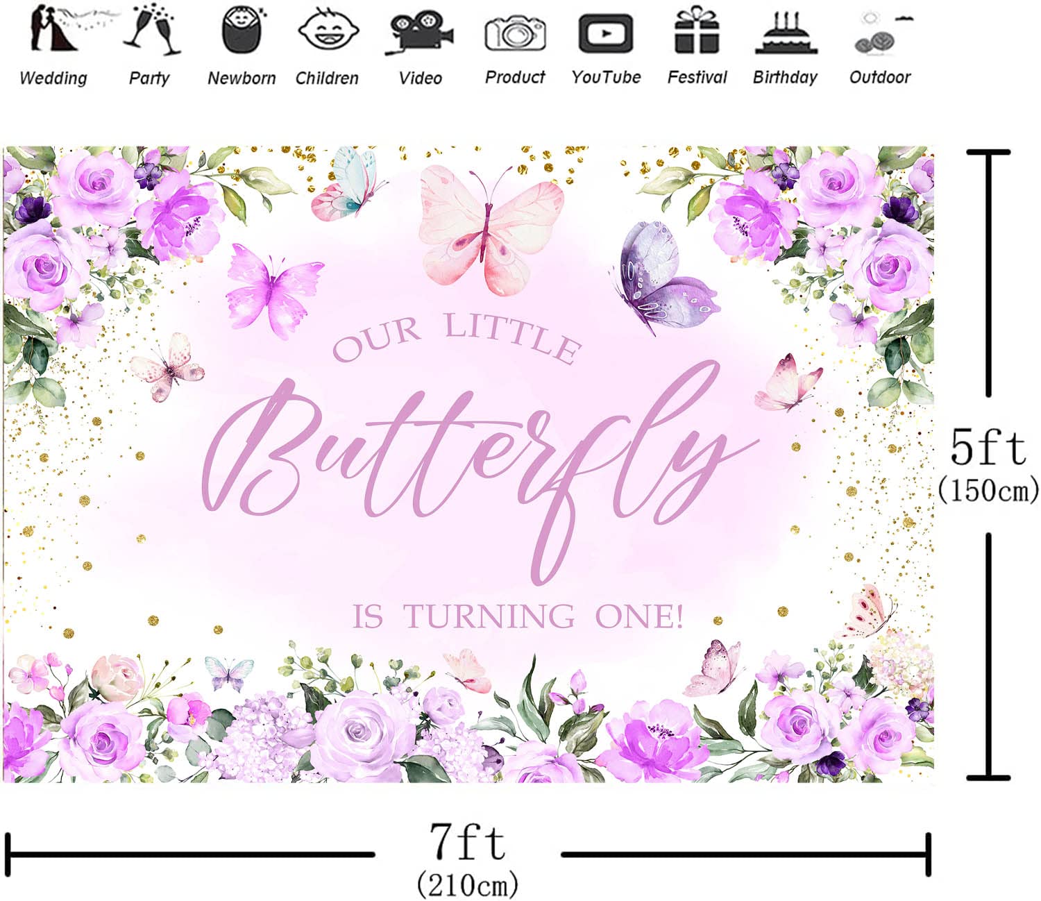 Buy Butterfly Birthday Party Decorations Girls Pink Purple Blue Butterfly Birthday Party Supplies