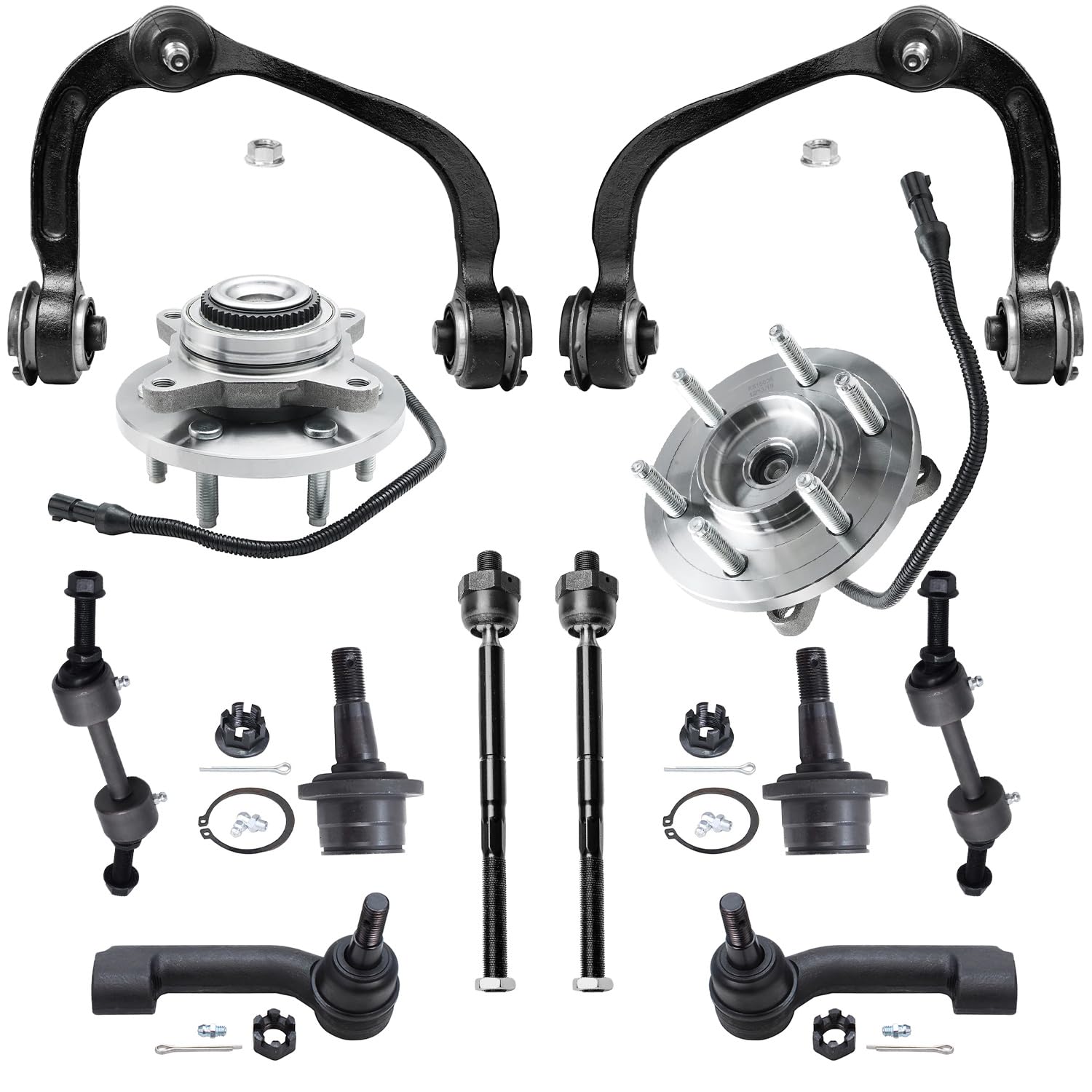 Detroit Axle - 4WD 12pc Front End Kit for Ford 2007-2010 Expedition