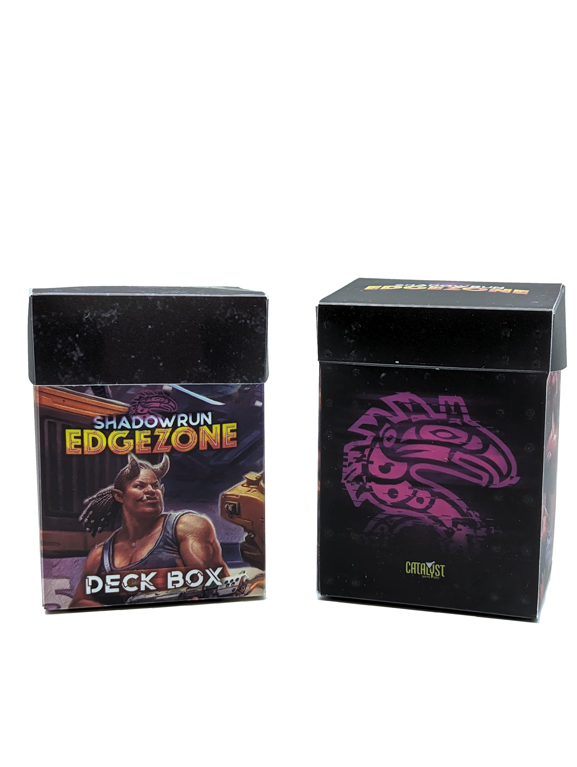 Catalyst Game Labs Shadowrun Edge Zone 2 Deck Box Set - Stylish Card Cases for Trading Card Enthusiasts