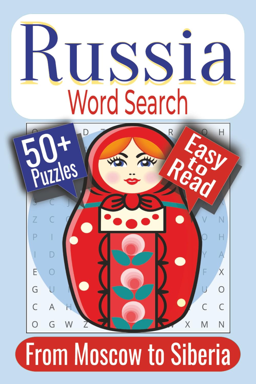 Russia Word Search Puzzle Book: Puzzles Featuring Geography, Folklore, and Culture