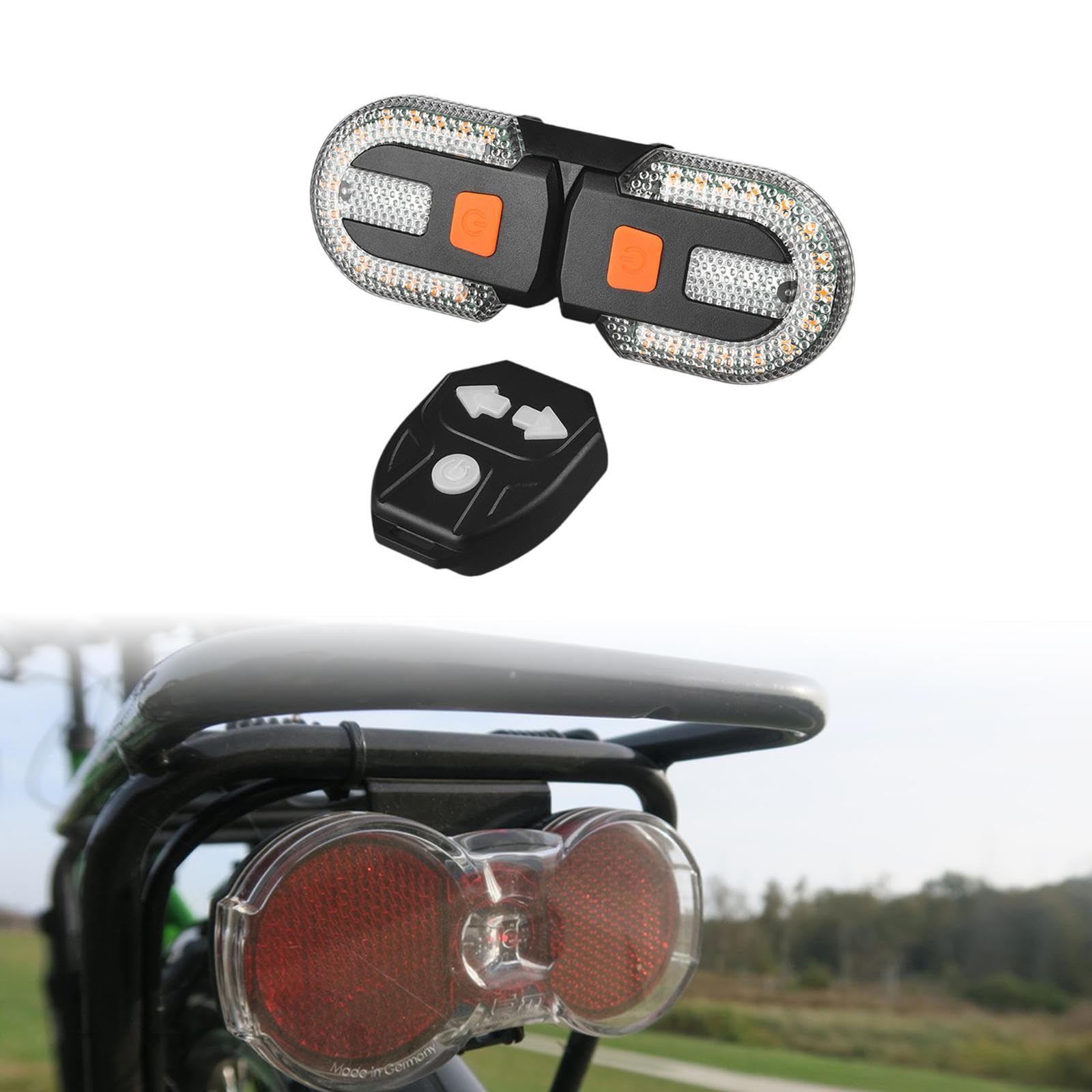 Homyl Fanale Posteriore per Bicicletta con USB E Indicatori di Direzione per Donne E Adulti, Ideale per Mountain Bike.