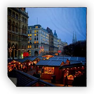 3dRose Austria, Vienna, Christmas Market on Town Hall Square - EU03 MGL0040 - Miva Stock Picnic Blanket