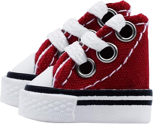 Teak Tuning Zapatos para diapasón, par - Rojo - Mini zapatos diseñados para usar al diapasón