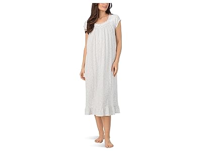 Eileen West Cotton Knit Cap Sleeve Long Nightgown Women