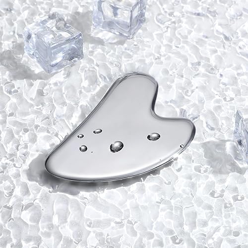 Vista 86 de rosenice Gua Sha Herramientas Faciales Natural Gua Sha Jade Piedra para el Cuidado de la Piel Facial Cuerpo para SPA