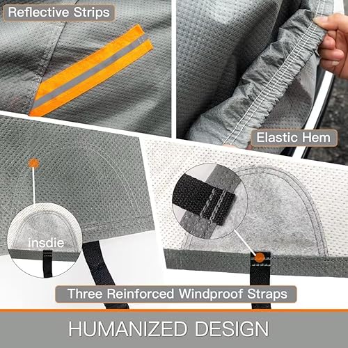 Miniatura 9 de Kayme Funda resistente para automóvil SUV, ajuste personalizado para Hyundai Santa Fe (2006-2023), impermeable para todo tipo de clima, cubierta