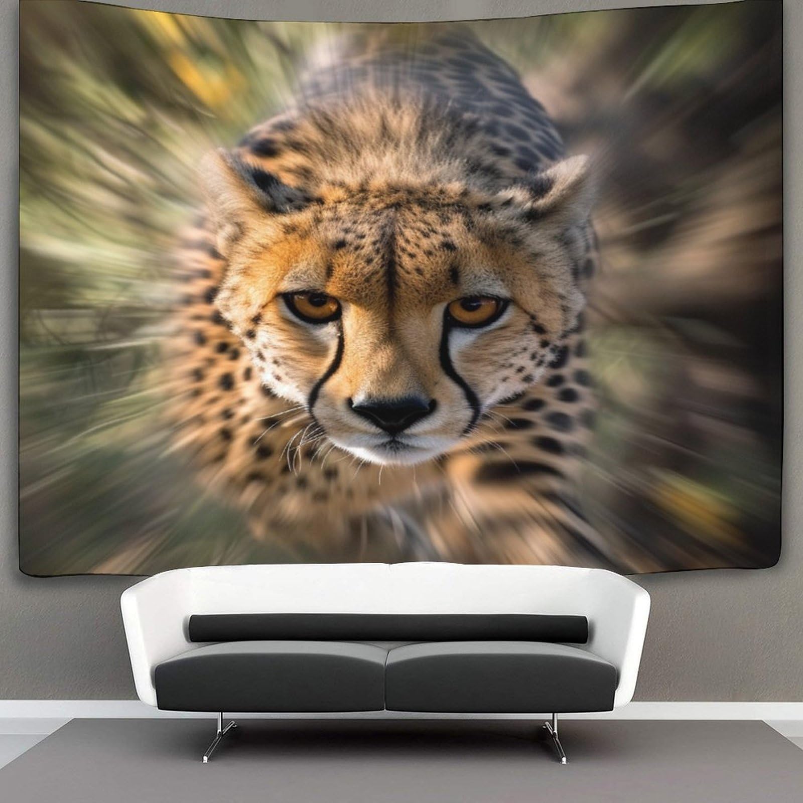 kaiyun Cheetah Tapestry Bedroom Aesthetic Indie Wall Room Decor Animal Wall Hanging,Wall Art 100cmx150cm