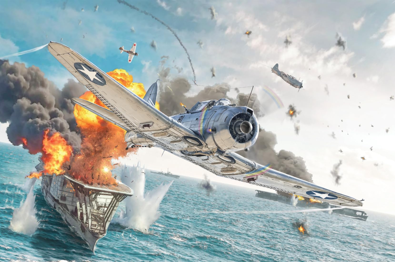 Italeri 2841 USN SBD-3 Dauntless, scala 1:48, Plastic Model Kit/Modello in plastica da montare