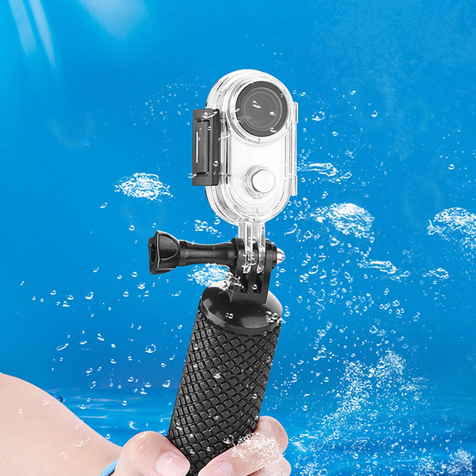 40m Waterproof Housing Case for Insta360 Go 3 Dive Case, Photography Case Housing for Insta360 Go 3S, Underwater Diving Protective Shell with Bracket Accessories