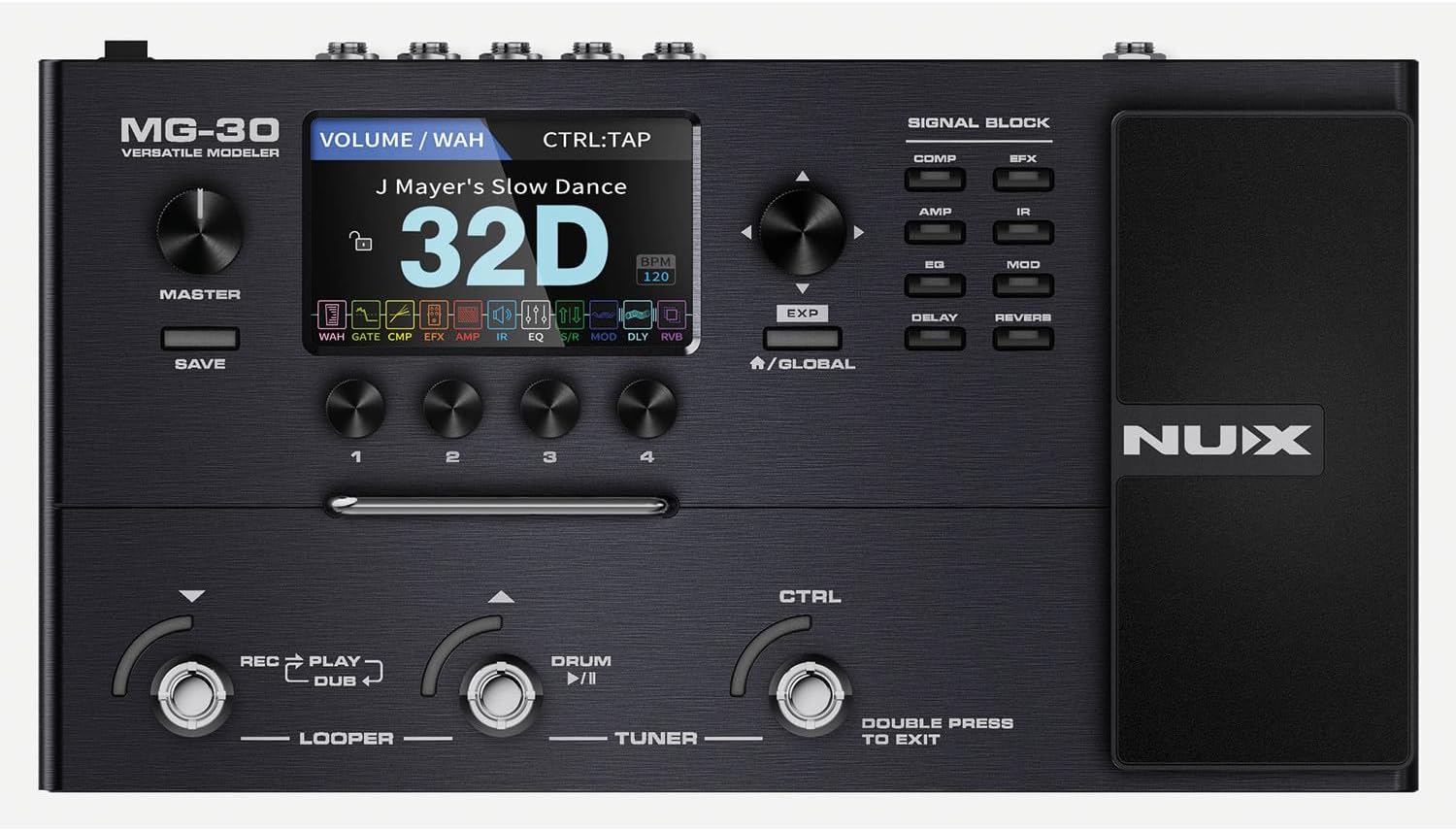 MG-30 Multi-Effects Modeler Pedal, Black