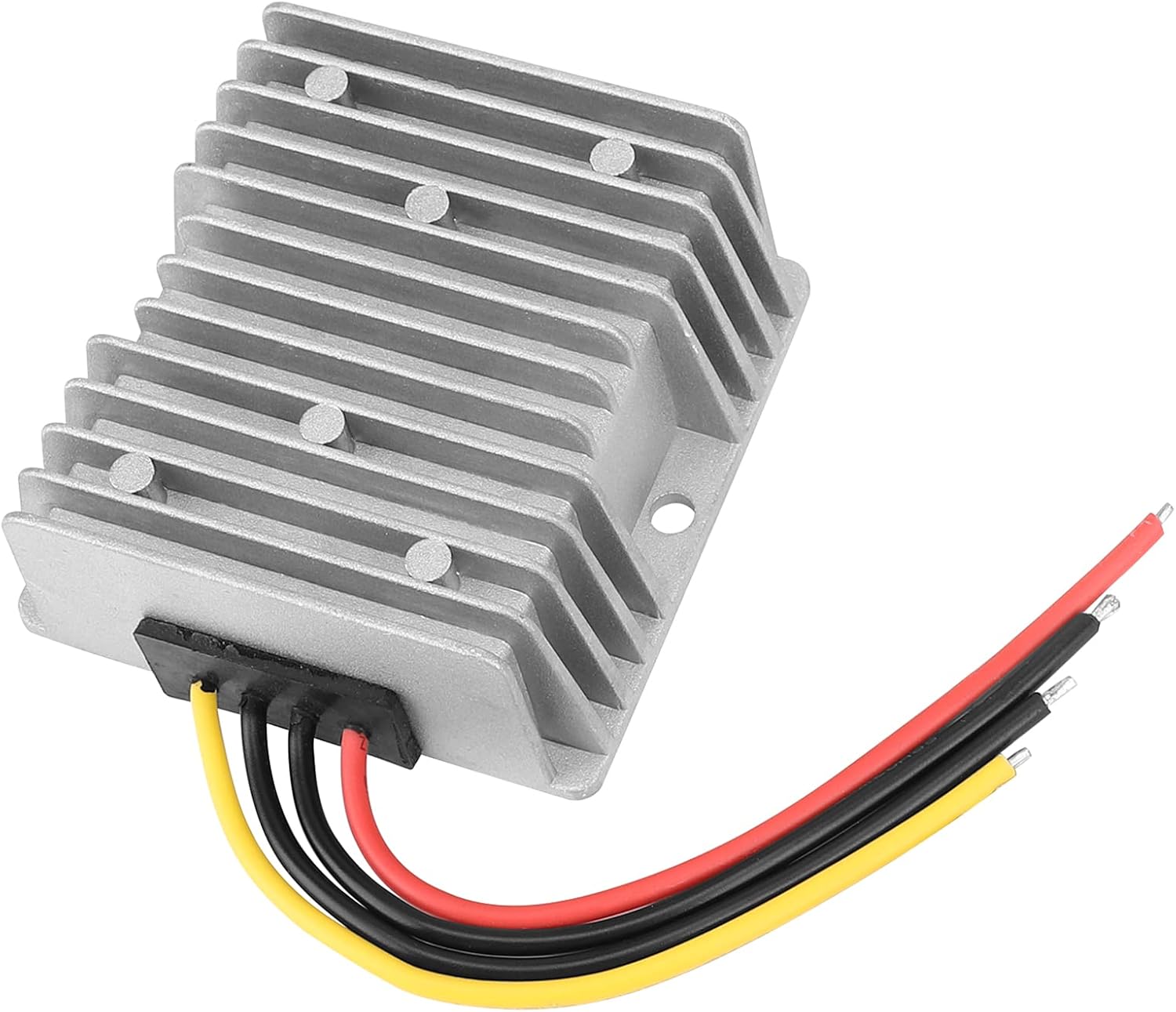 DROK Boost Buck Converter 9V-36V to 12V 10A 120W Aluminium Shell Waterproof Auto Step Up Down Voltage Regulator 12V Volt Transformer for Car Audio Solar Power System LCD Television LED Display Screen