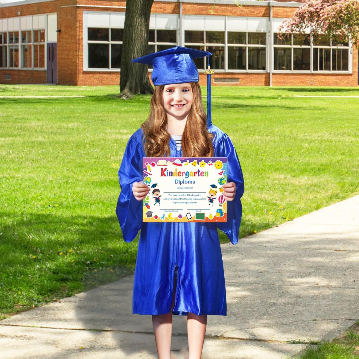 2026 Kindergarten Graduation Cap and Gown,Preschool Graduation Cap Tassel Stole Graduation Certificate