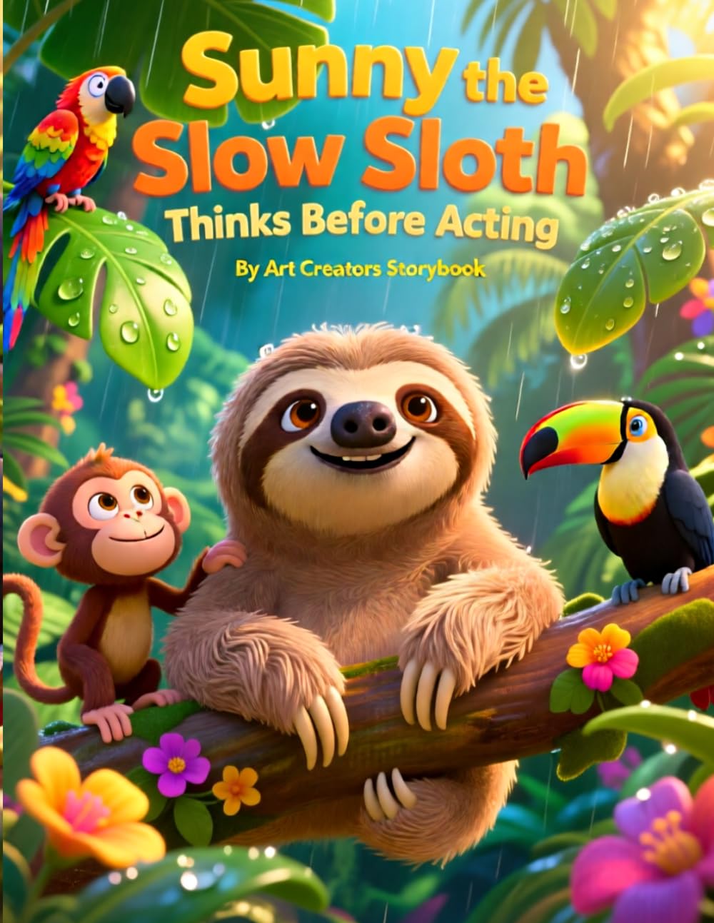 Sunny the Slow Sloth Thinks Before Acting: A Gentle Children’s Story About Making Good Choices, Patience, and Thinking Before You Act (Sunny the Slow Sloth Social-Emotional Learning Series)