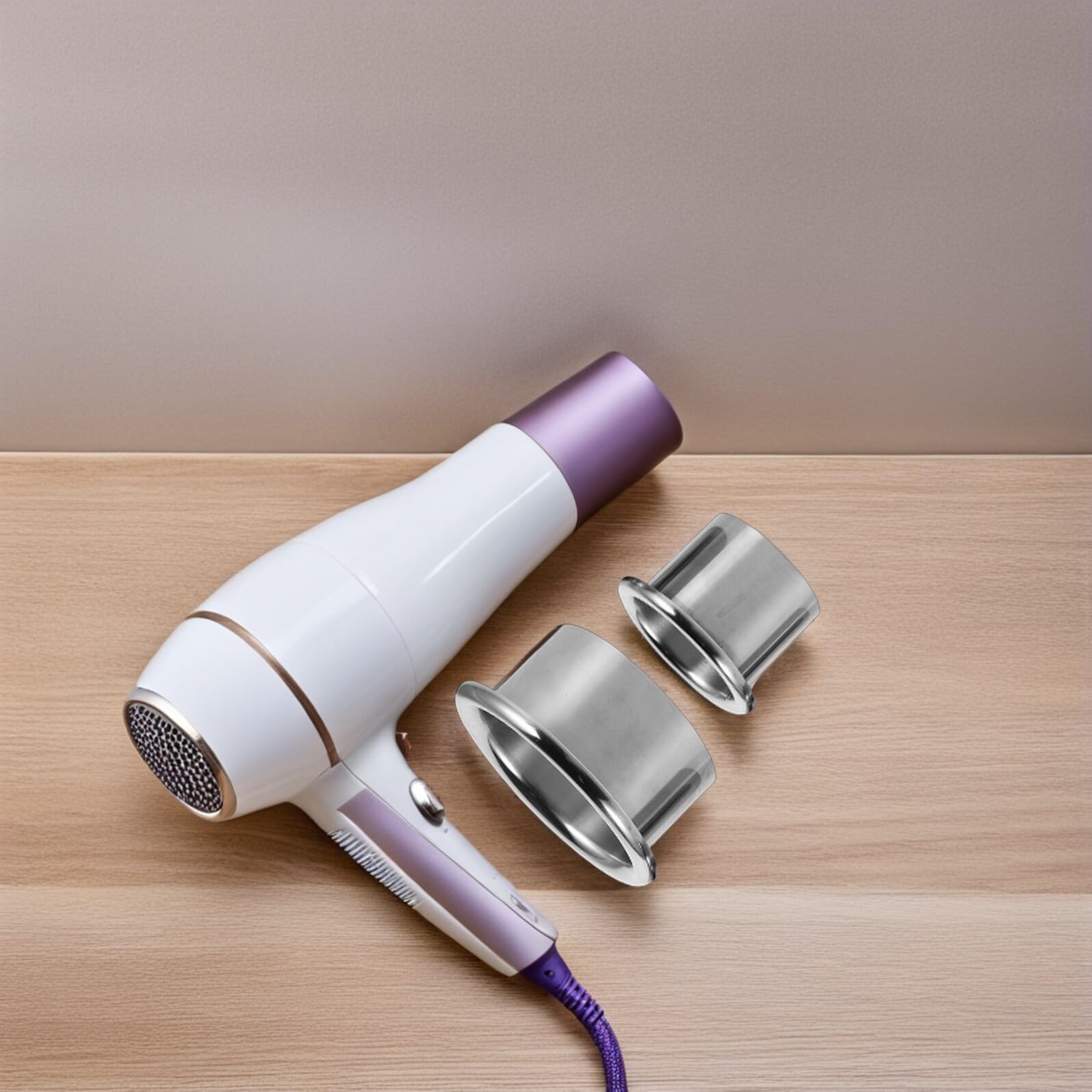 Veemoon 3 Soportes De Escritorio Para Secador De Pelo Ideales Para Trenzar El Cabello Incluye Estante Y Estante Color Plata