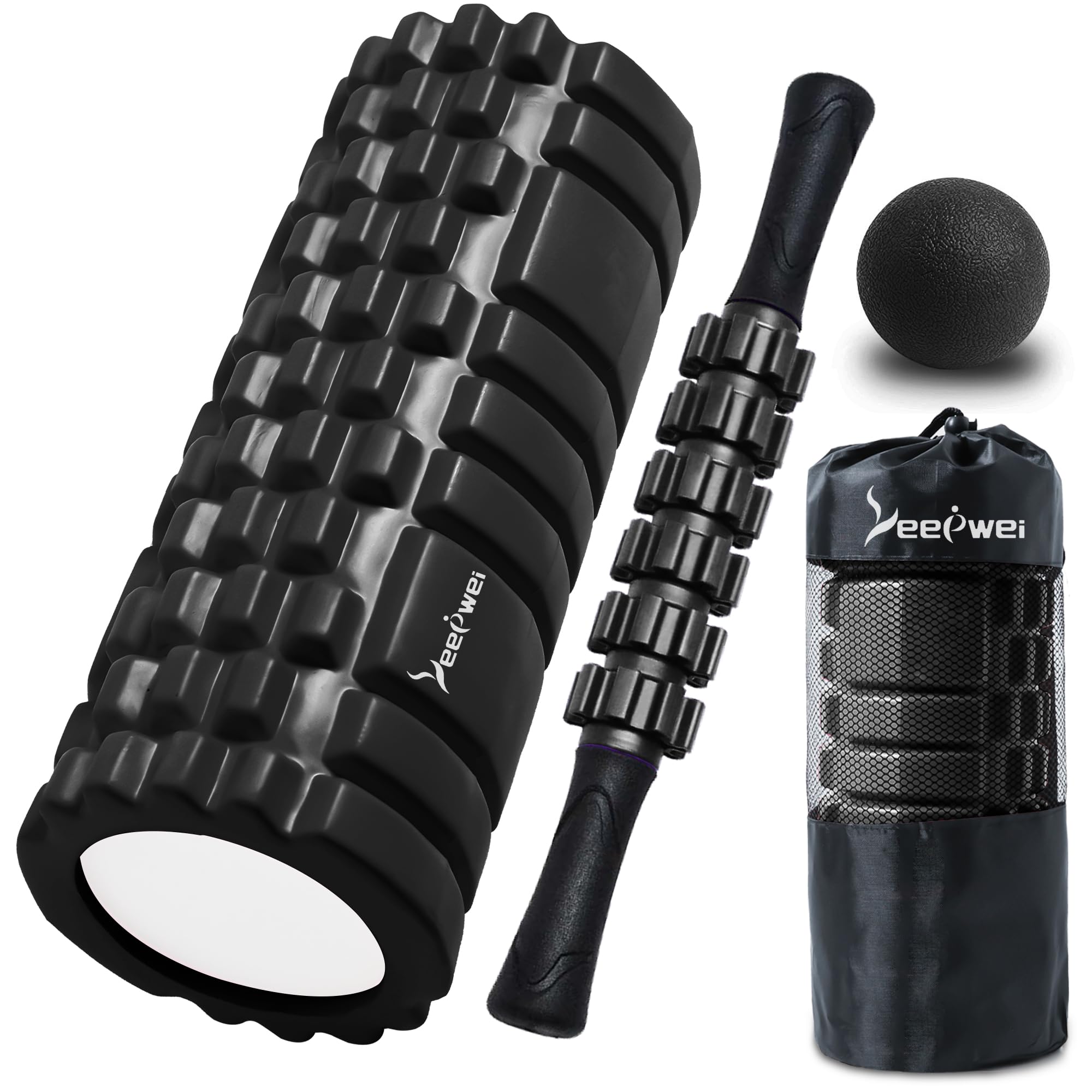 LEEPWEI フォームローラー（ブラック）