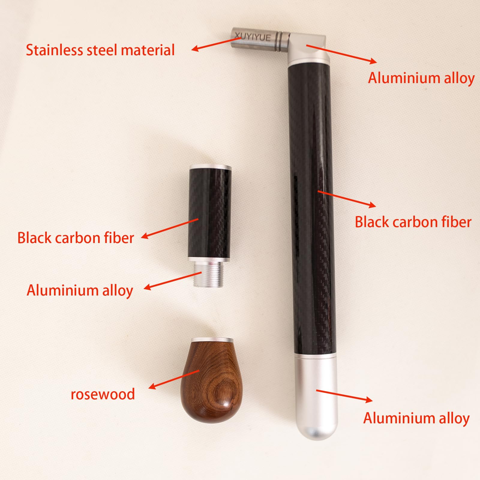 Klavier-Stimmwerkzeug, Stimmschlüssel, Klavierhammer, Karbonfaser-Material, professionelles Klavier-Stimm-Set