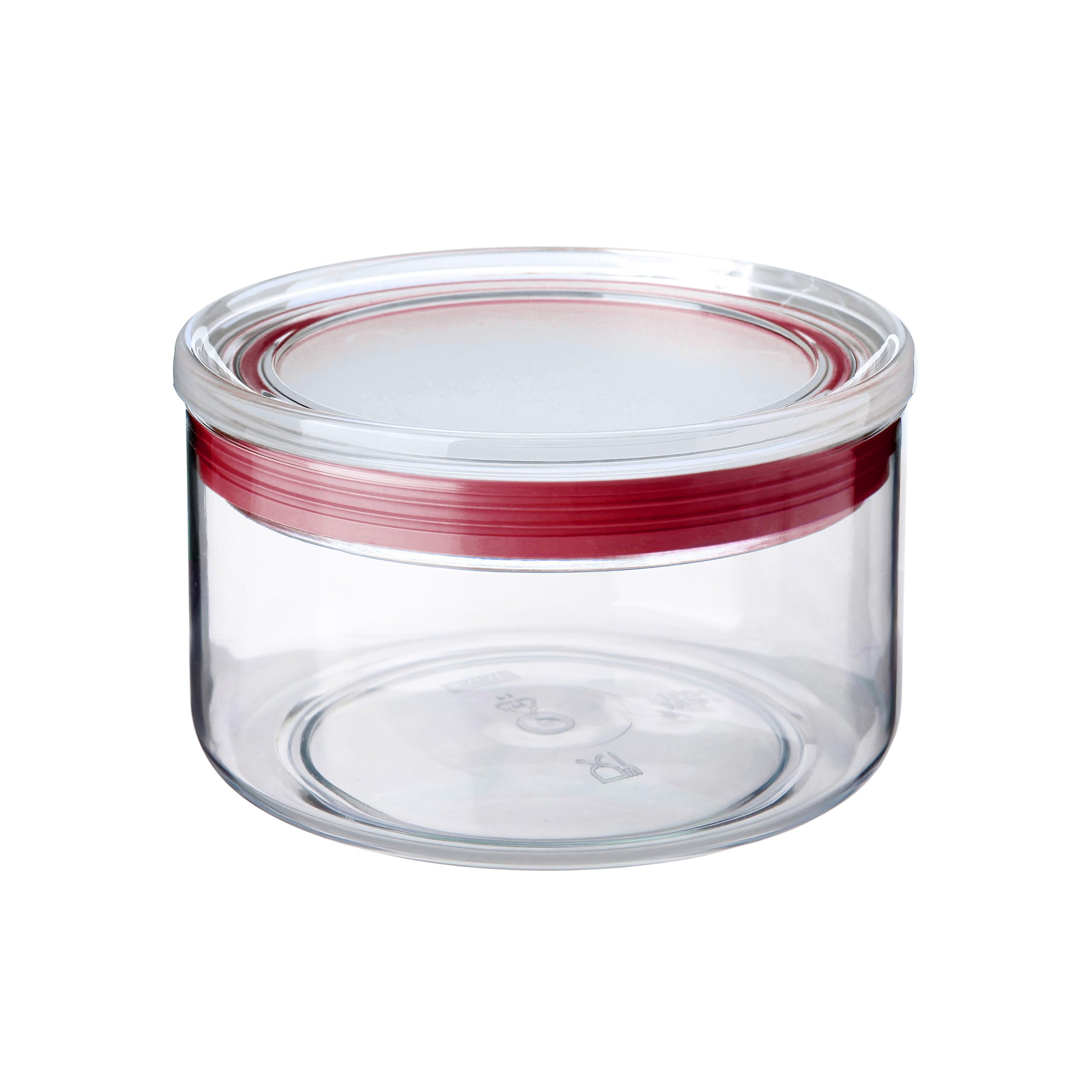 TATAY Contenitori per Alimenti | Set da 8: 2x0,5L + 2x1L + 2x1,5L + 2x2L | Barattoli Cucina | Coperchio con Guarnizione in Silicone | Impilabile | Lavabile in Lavastoviglie | Senza BPA, Rosso
