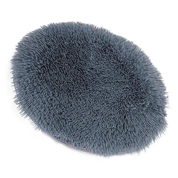 Pet Winter Electric Blanket, Cat Heating Plush Mat Soft Reusable Silver Gray for Home Living Room(Silver Gray)