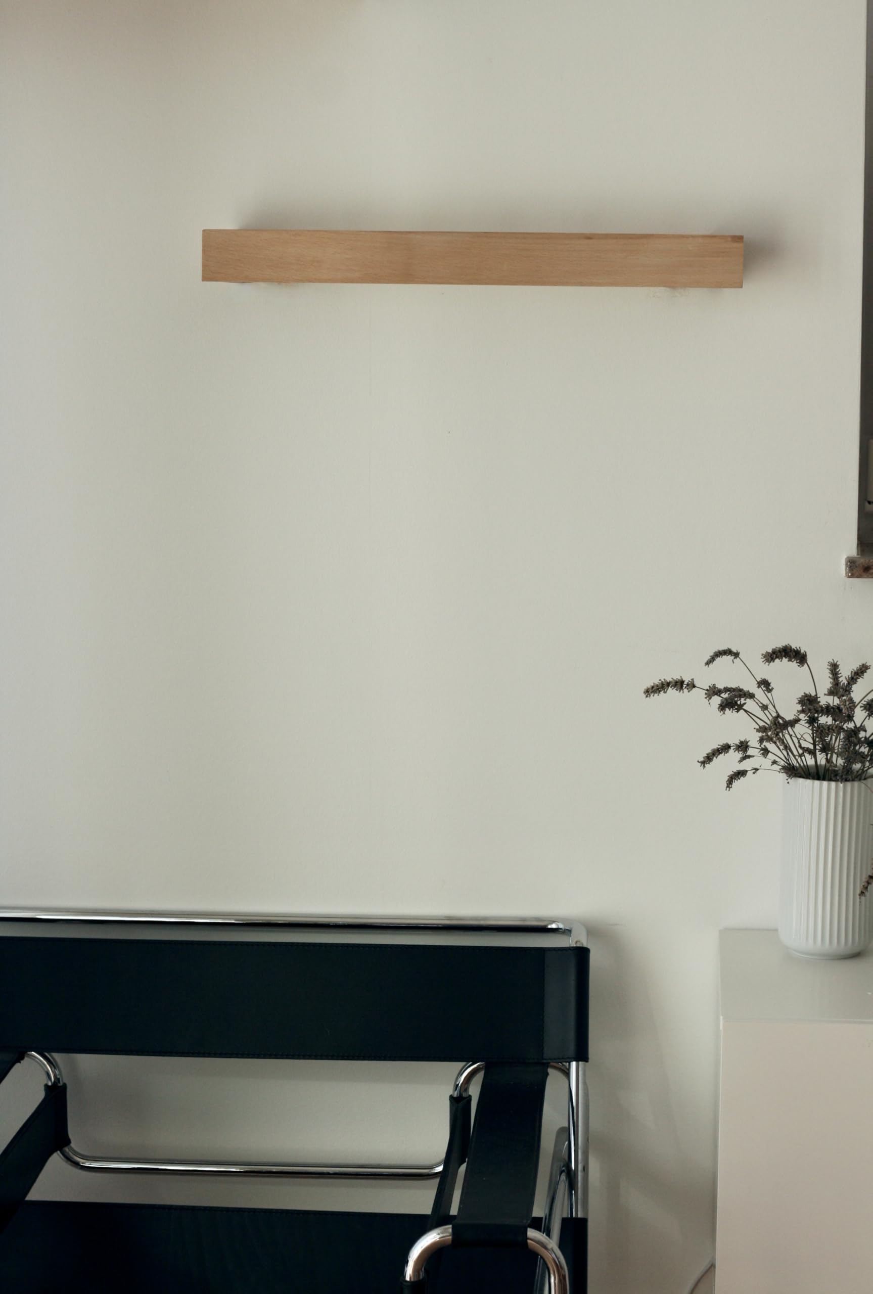 anaan Aphro Wandgemonteerde Kapstok Garderobehaken Hout met 5 verborgen Wandhaak ruimtebesparende wandmontage modern Design 60 cm