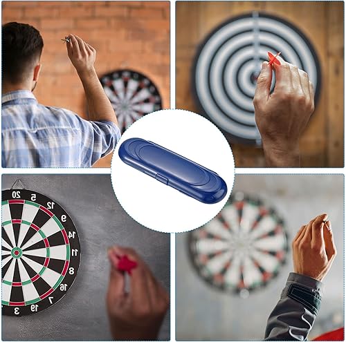 Miniatura 6 de PATIKIL Caja de almacenamiento portátil de dardos de nailon, 2 unidades de soporte para dardos para mantener tu dardo seguro, azul