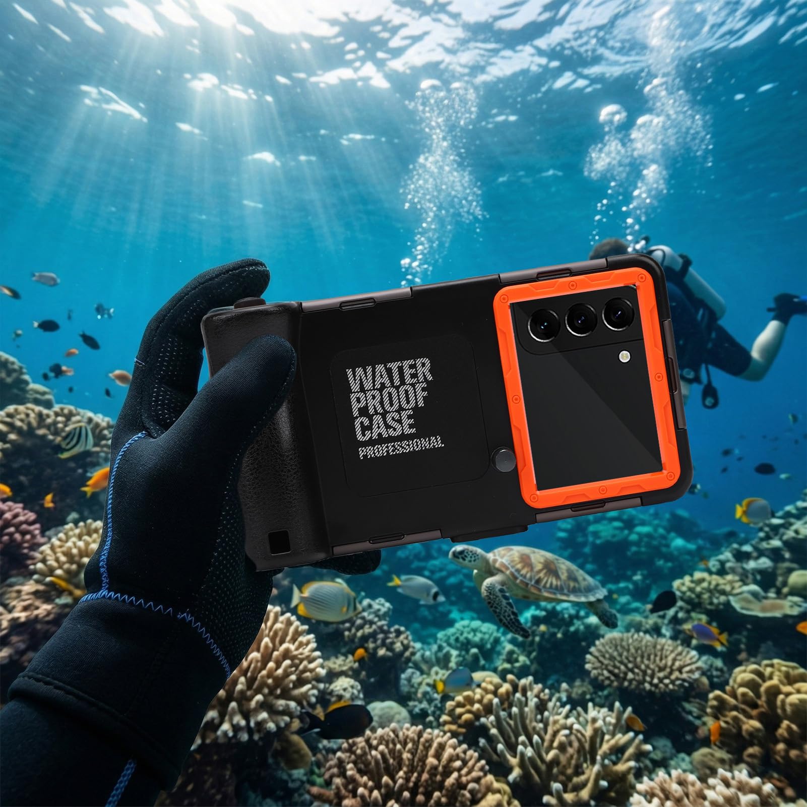 Custodia Subacquea Telefono TPU, Waterproof Case per Foto Video