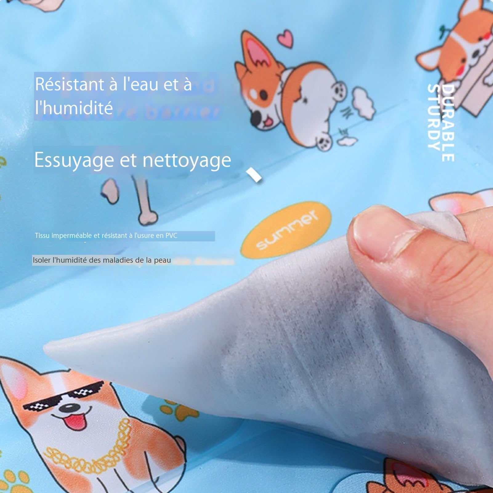 Genérico Mat de Enfriamiento del Gato, Camas de Refrigeración para Perro | Estera de Refrigeración Transpirable - Manta para Mascotas para Pequeños Corazones de Gatos Medianos y Grandes